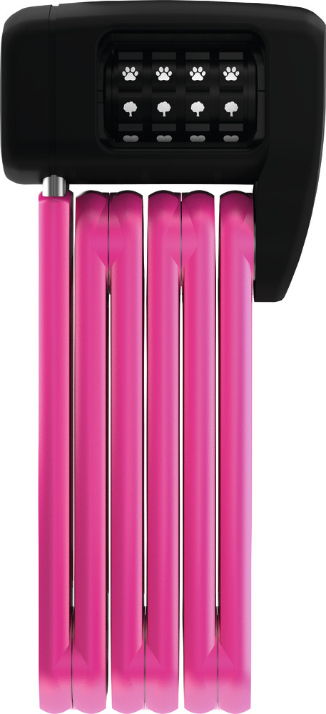 Abus Foldelås 6055 Bordo Lite Mini Combo - Lyserød