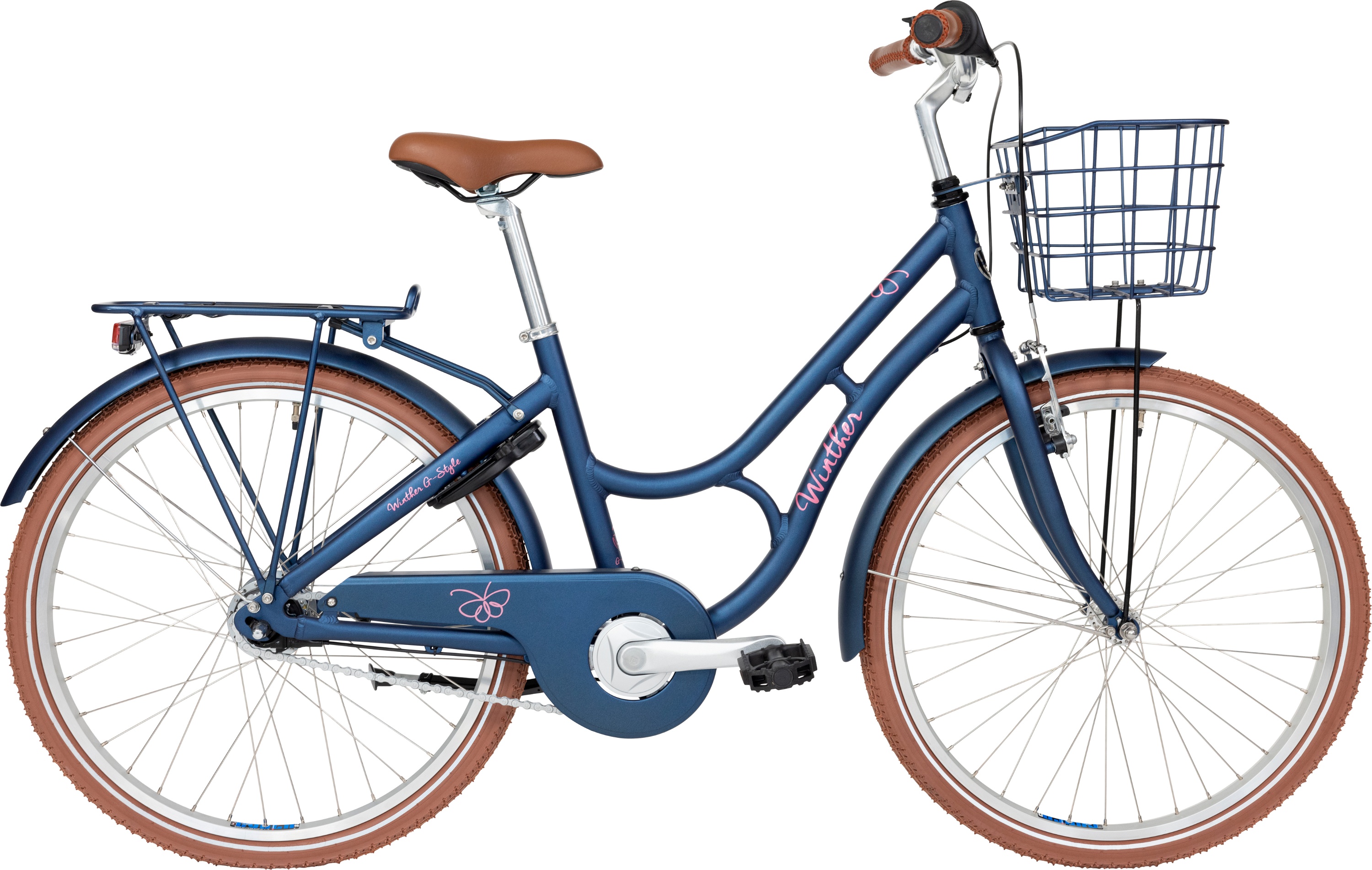 Cykler - Børnecykler - Winther G-Style Pige 24" 7g 2023 - Blå