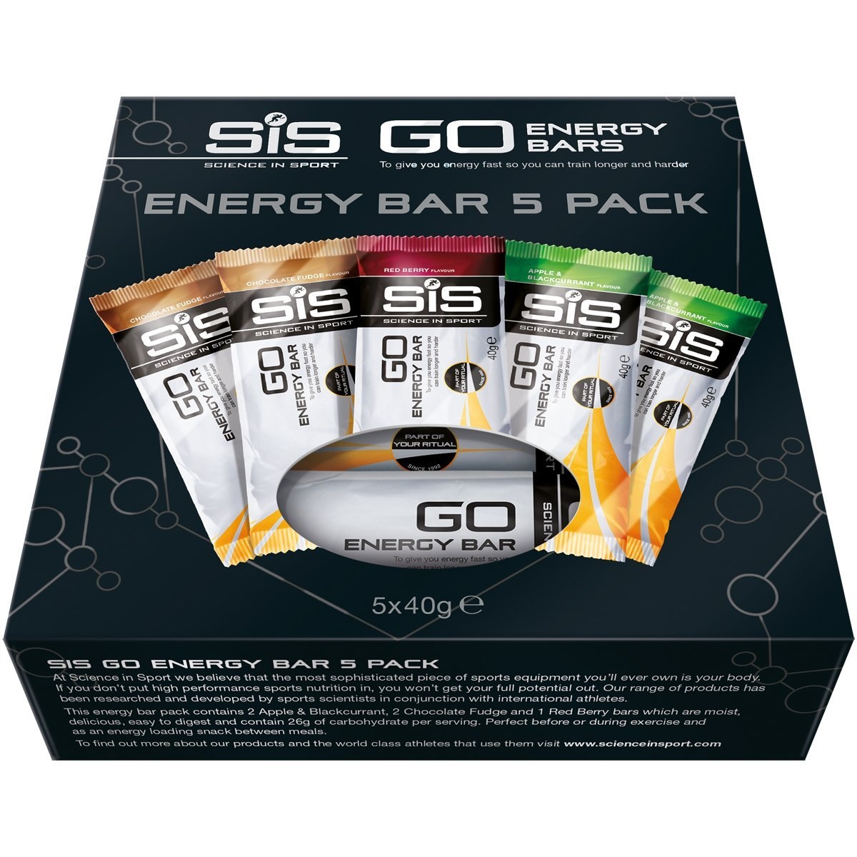 Tilbehør - Energiprodukter - SIS GO Energy Bar Pakke - 5 Varianter