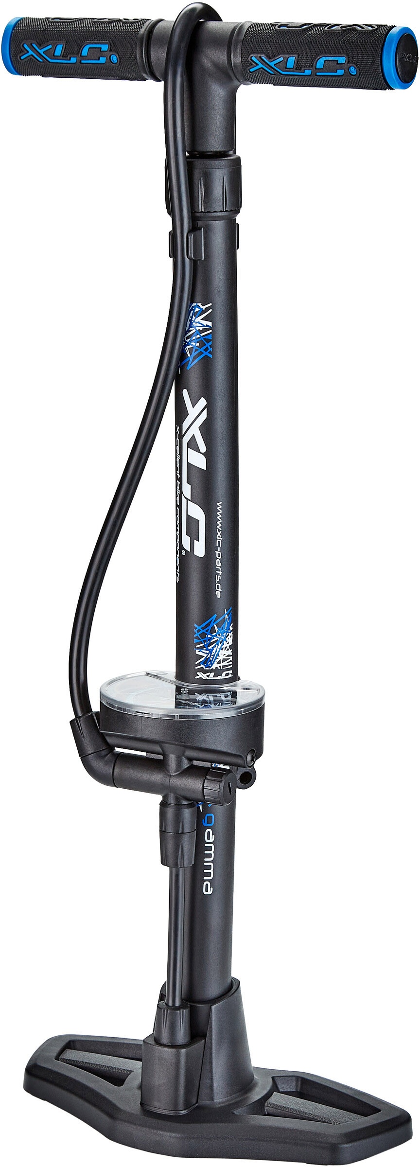 Tilbehør - Cykelpumper - XLC Floor Pump / Fodpumpe Gamme 11bar/160 psi - Sort