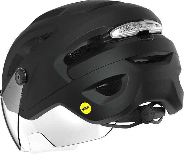 Beklædning - Cykelhjelme - MET Helmet Intercity m. LED lys MIPS - Sort
