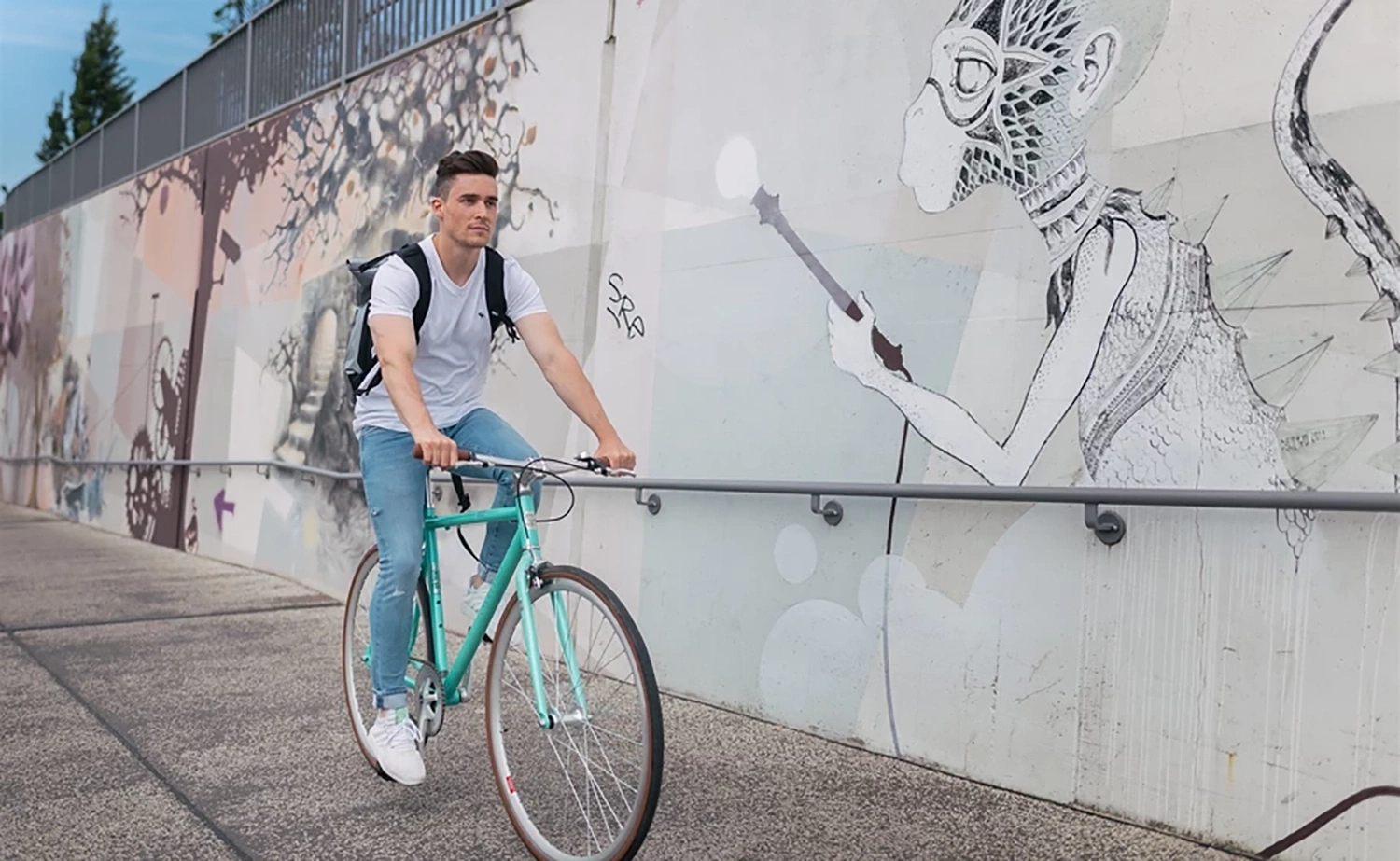 Cykler - Herrecykler - Excelsior Gaudy Herre 2027 - Pastel Turquoise