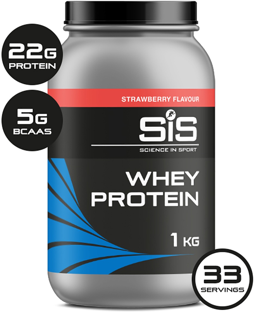 Tilbehør - Energiprodukter - Energipulver - SIS Whey Protein Powder - Jordbær - 1kg