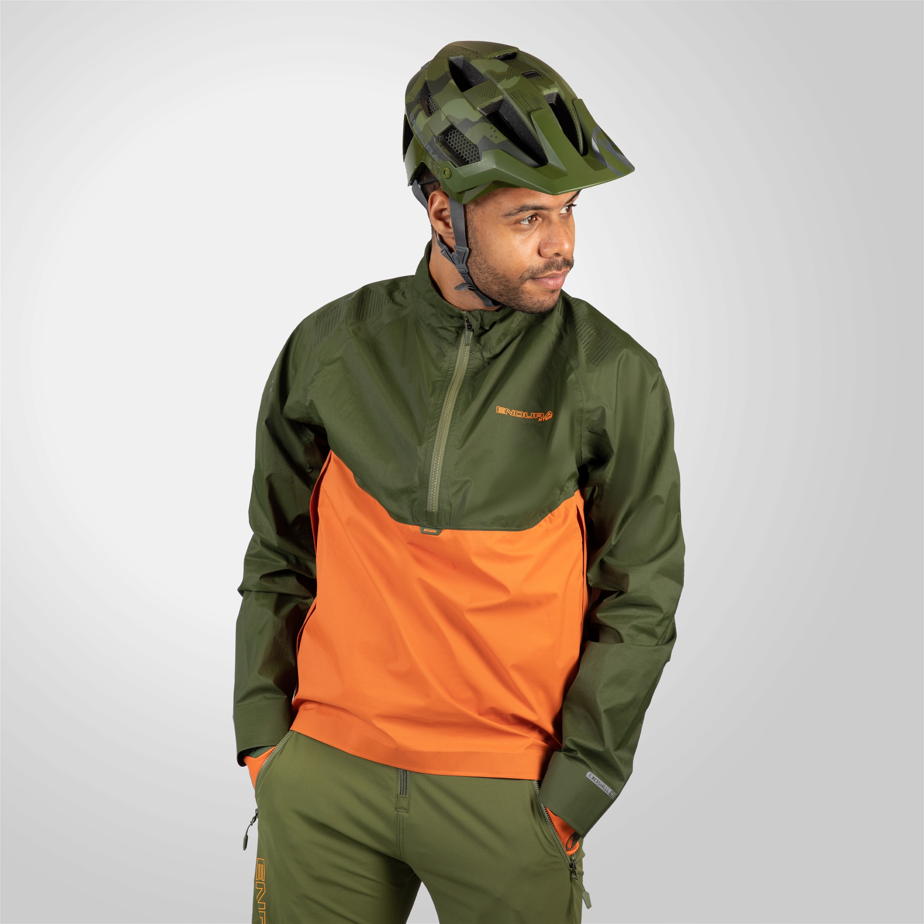 Endura MT500 Lite Pullover Waterproof Jacket - Harvest