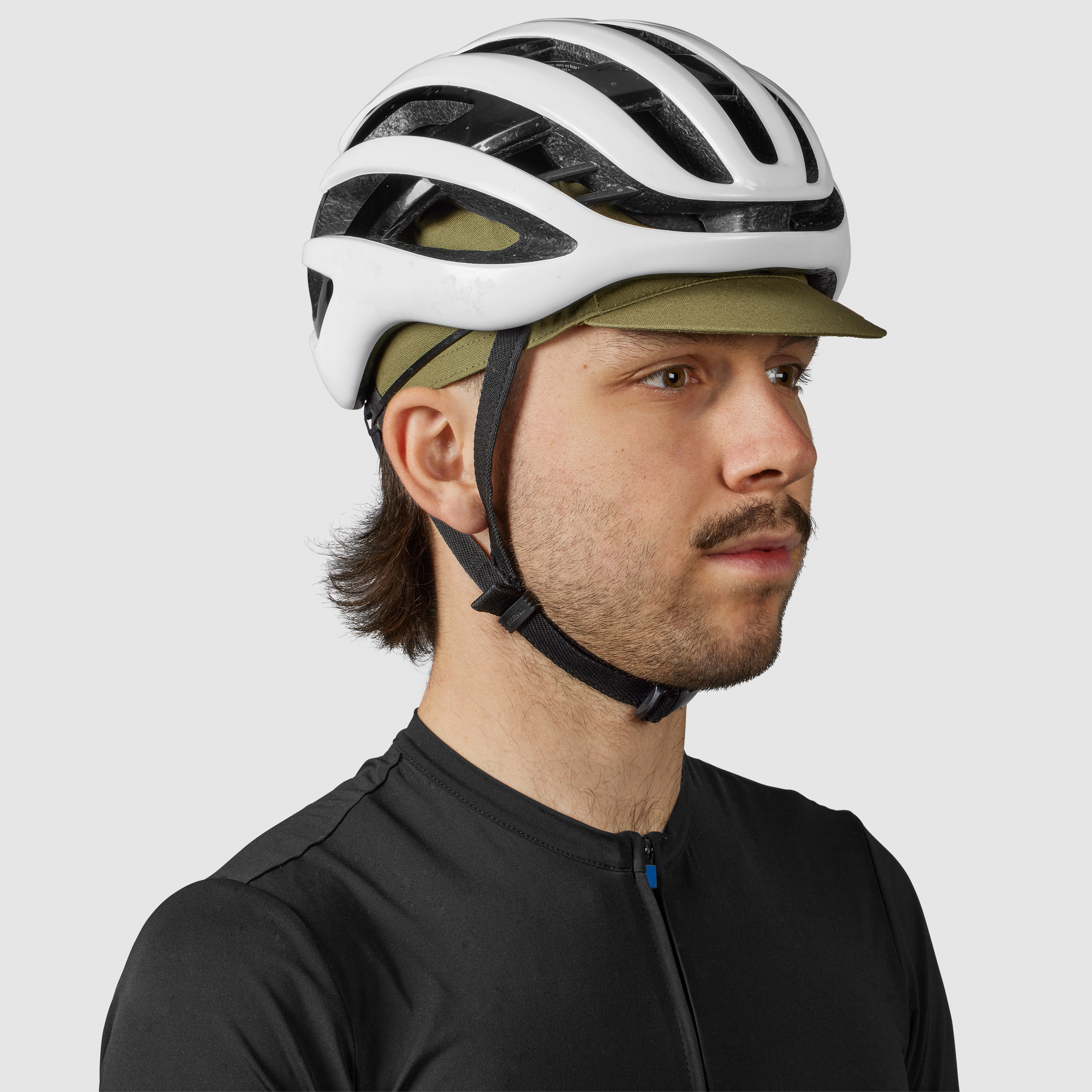 Beklædning - Cykelkasketter - GripGrab Classic Bomulds Cycling Cap - Olive Green
