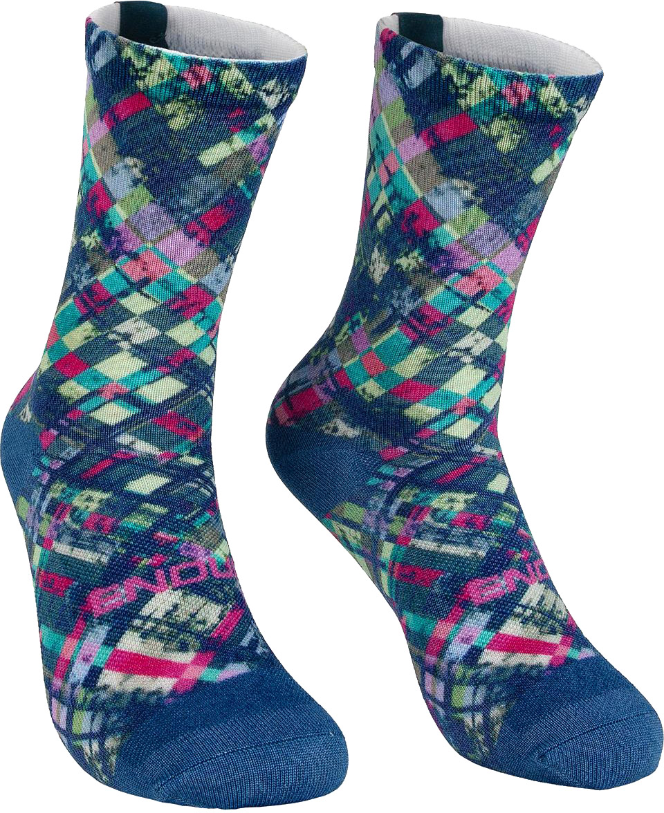Beklædning - Sokker - Endura PATCHWORK LTD Print Sock - Barra Blue