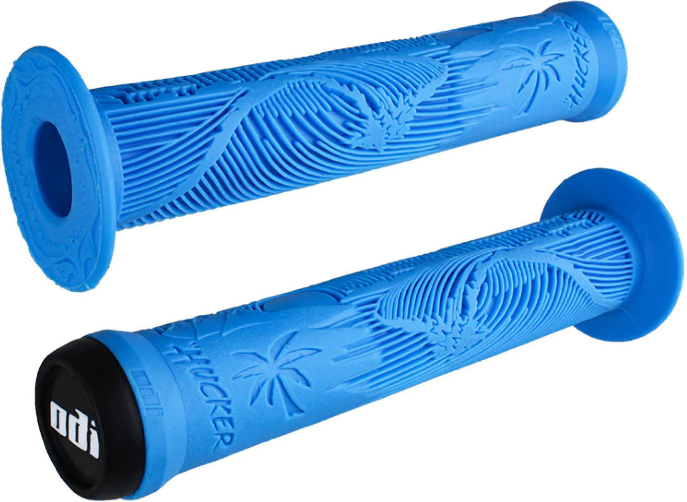 Tilbehør - Cykelhåndtag - ODI Hucker Signature BMX Greb 160mm - Black-Green