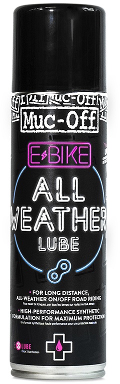 Se Muc-Off E-Bike All Weather Chain Lube - 250ml hos Cykelexperten.dk