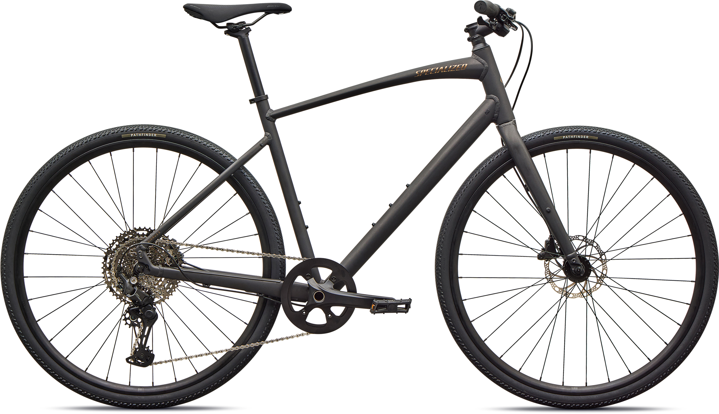 Specialized Sirrus X 3.0 2027 - Satin Metallic Obsidian / Burnt Gold Metallic