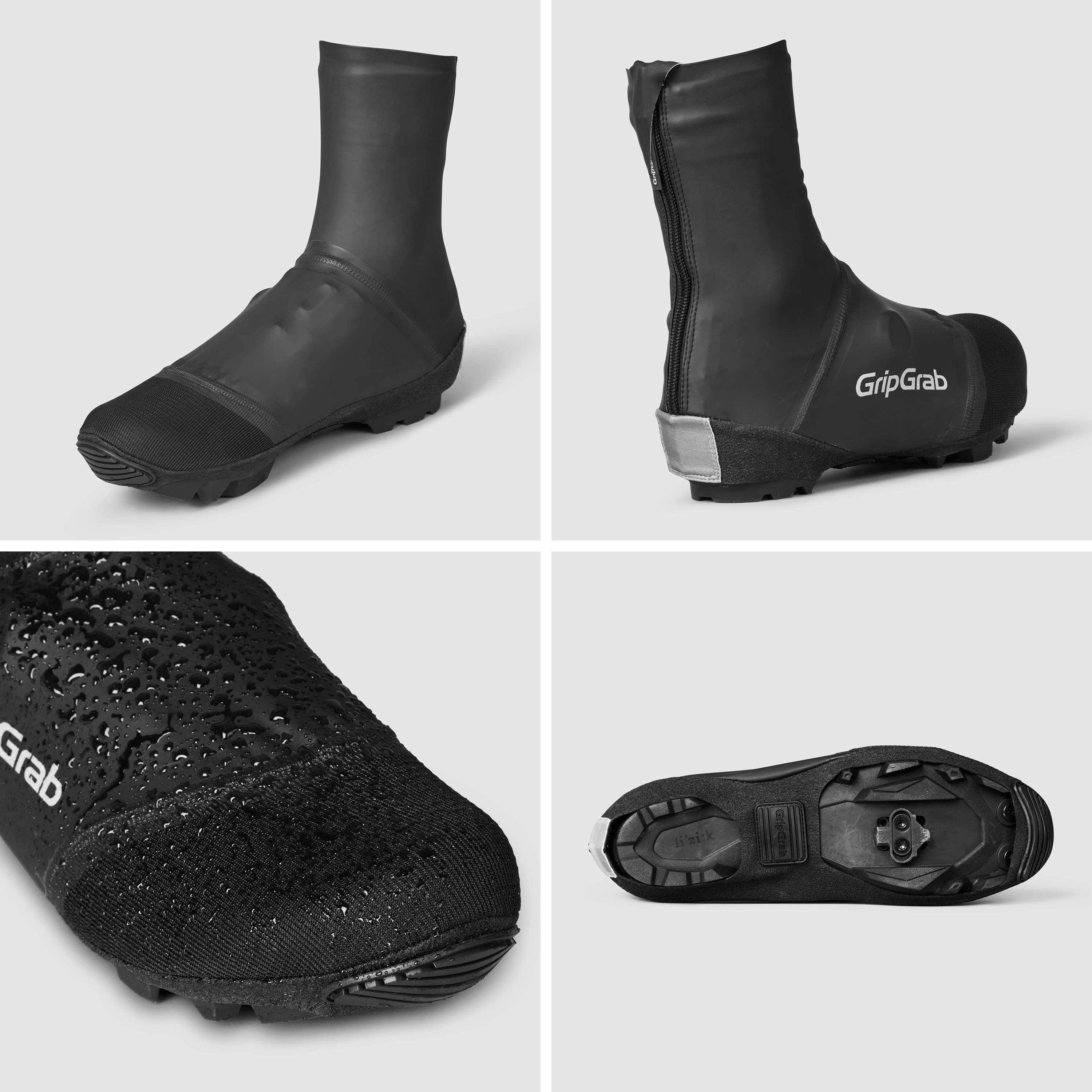 Beklædning - Skoovertræk - GripGrab PACR Vandtæt Gravel Skoovertræk - Black