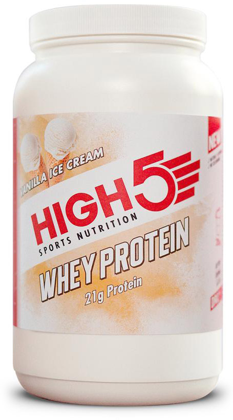 Se High5 Valleprotein 700g - Vanilla Ice Cream hos Cykelexperten.dk