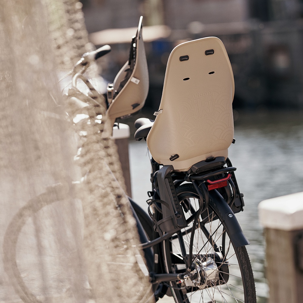Tilbehør - Cykelstole - Urban Iki Barnestol til bagagebærer - 9 mdr til 6 år (til 9-22 kg) - Beige