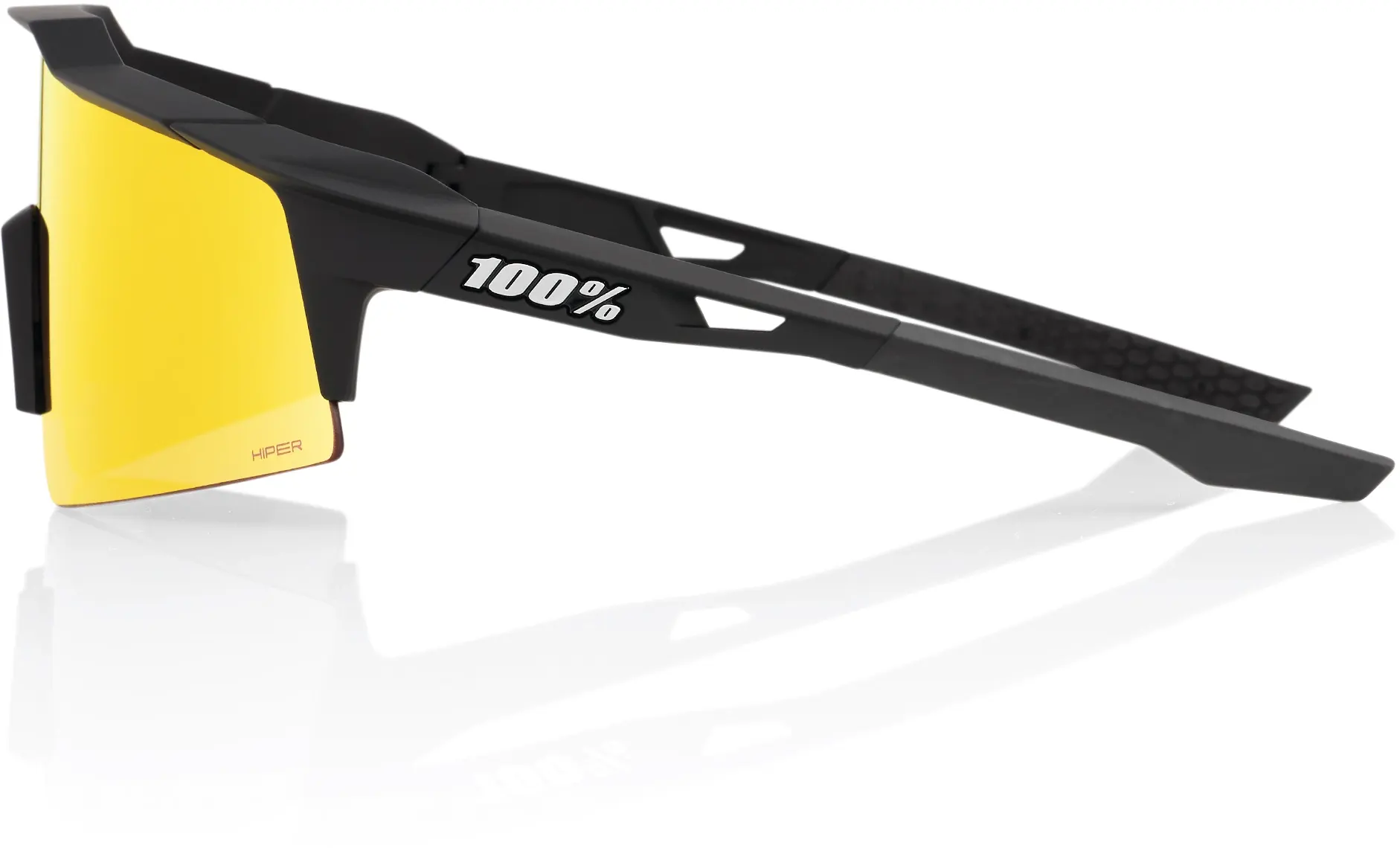 Beklædning - Cykelbriller - 100% SPEEDCRAFT SL - Soft Tact Black - HiPER Red Multilayer Mirror Lens