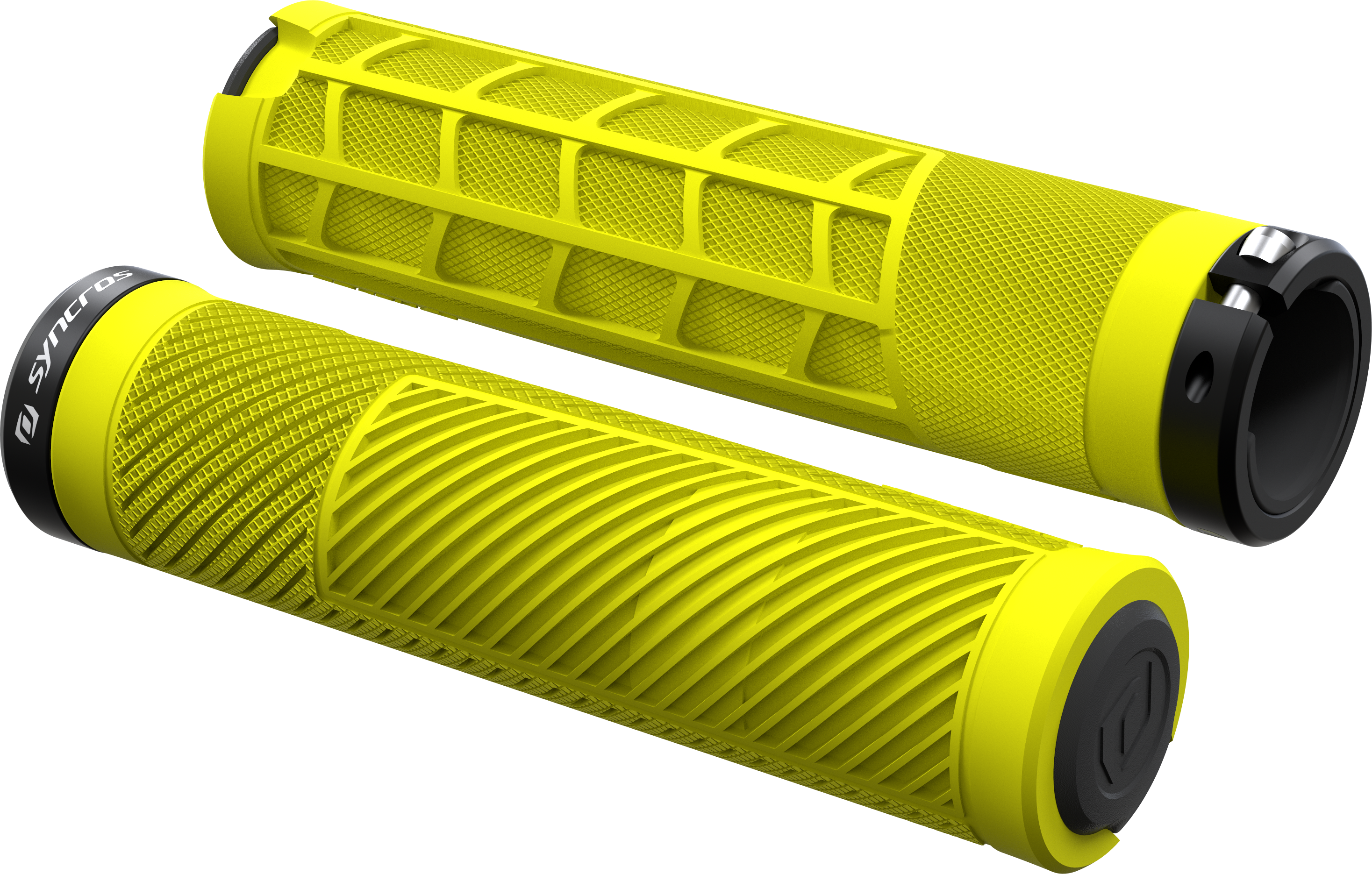 Tilbehør - Cykelhåndtag - Syncros Grips AM Lock-On Håndtag - Radium Yellow