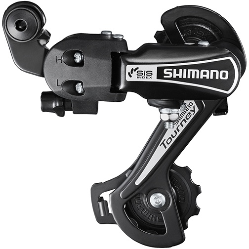 Shimano Bagskifter 6 Speed GS - RD-TY21 Tourney - Sort