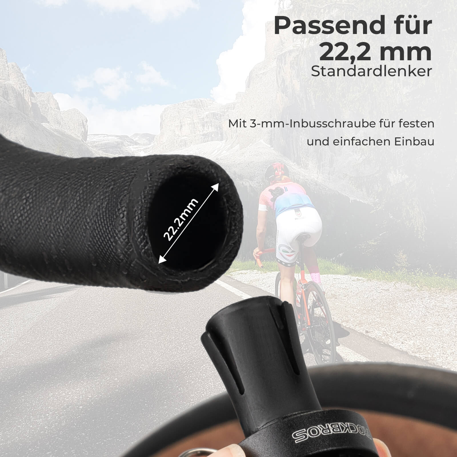 Tilbehør - Ringeklokker - RockBros Dropbar Ringeklokke 22.2mm - Black