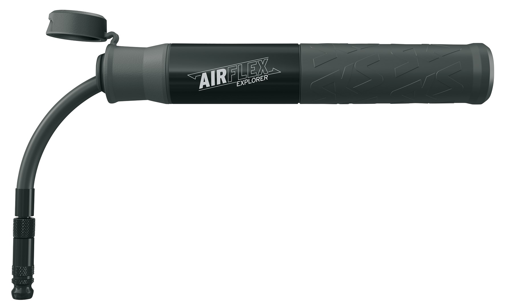 Tilbehør - Cykelpumper - SKS Airflex Explorer Minipumpe 205mm 5bar/73psi Almindelig & Racerventil - Sort