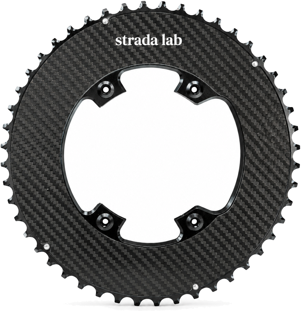 Strada Lab 2x EVO Carbon Klingesæt 110x4 BCD Strada Lab 2x EVO Carbon Klingesæt 110x4 BCD