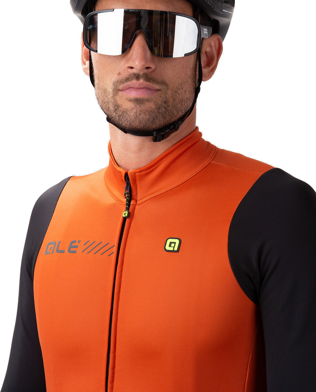 Beklædning - Cykeltrøjer - Alé Solid Fondo 2.0 Herre Langærmet Jersey - Orange