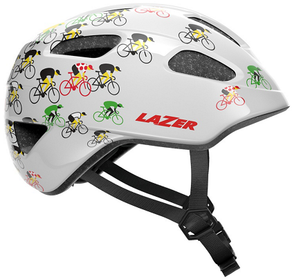 Lazer Nutz Kineticore "Tour de France" cykelhjelm - Hvid