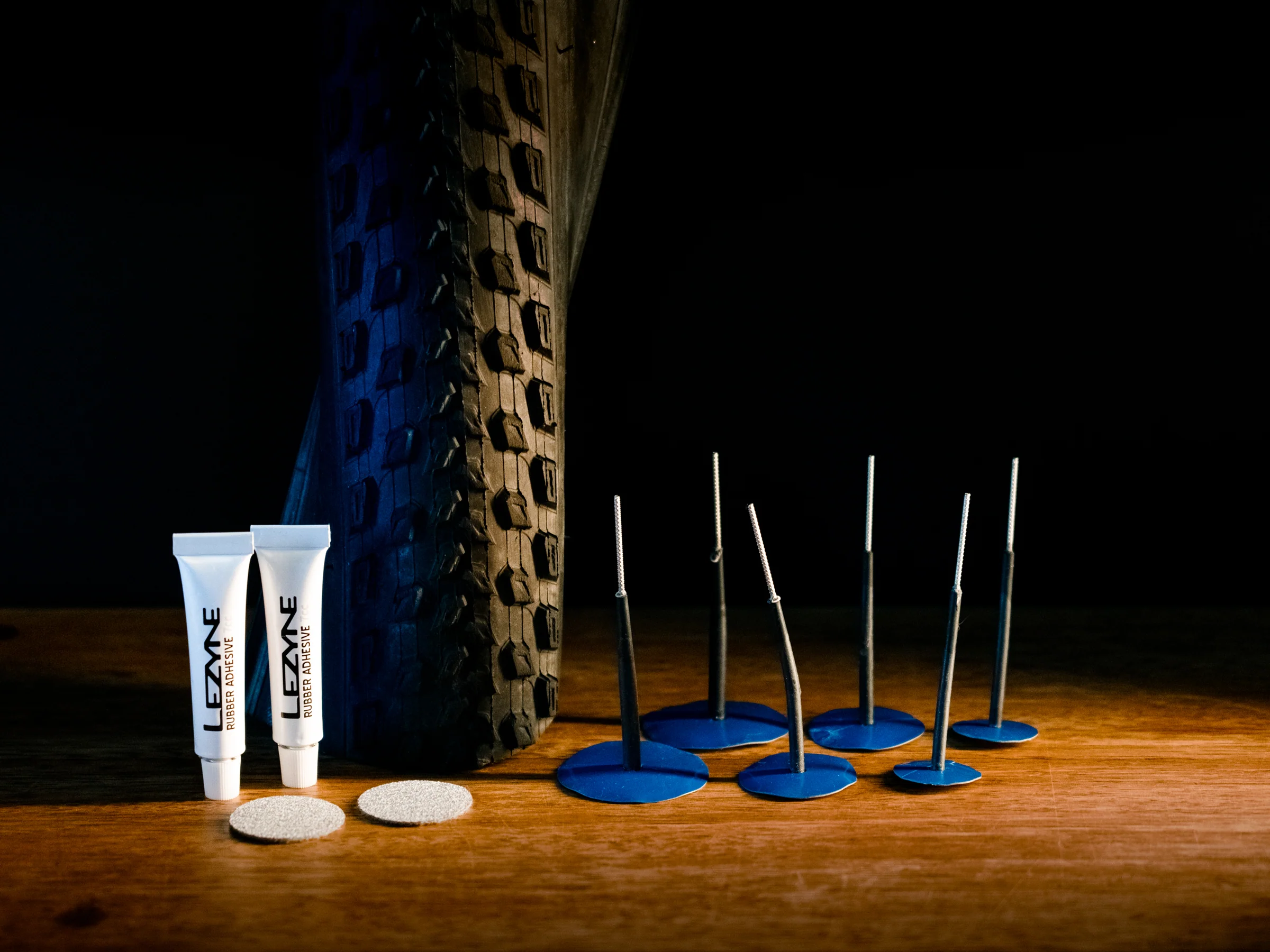 Reservedele - Tubeless - Lezyne Tubeless (Tire Repair) Pro Plugs m. 2 x 3mm, 2 x 3.5mm og 2 x 4.5mm plugs