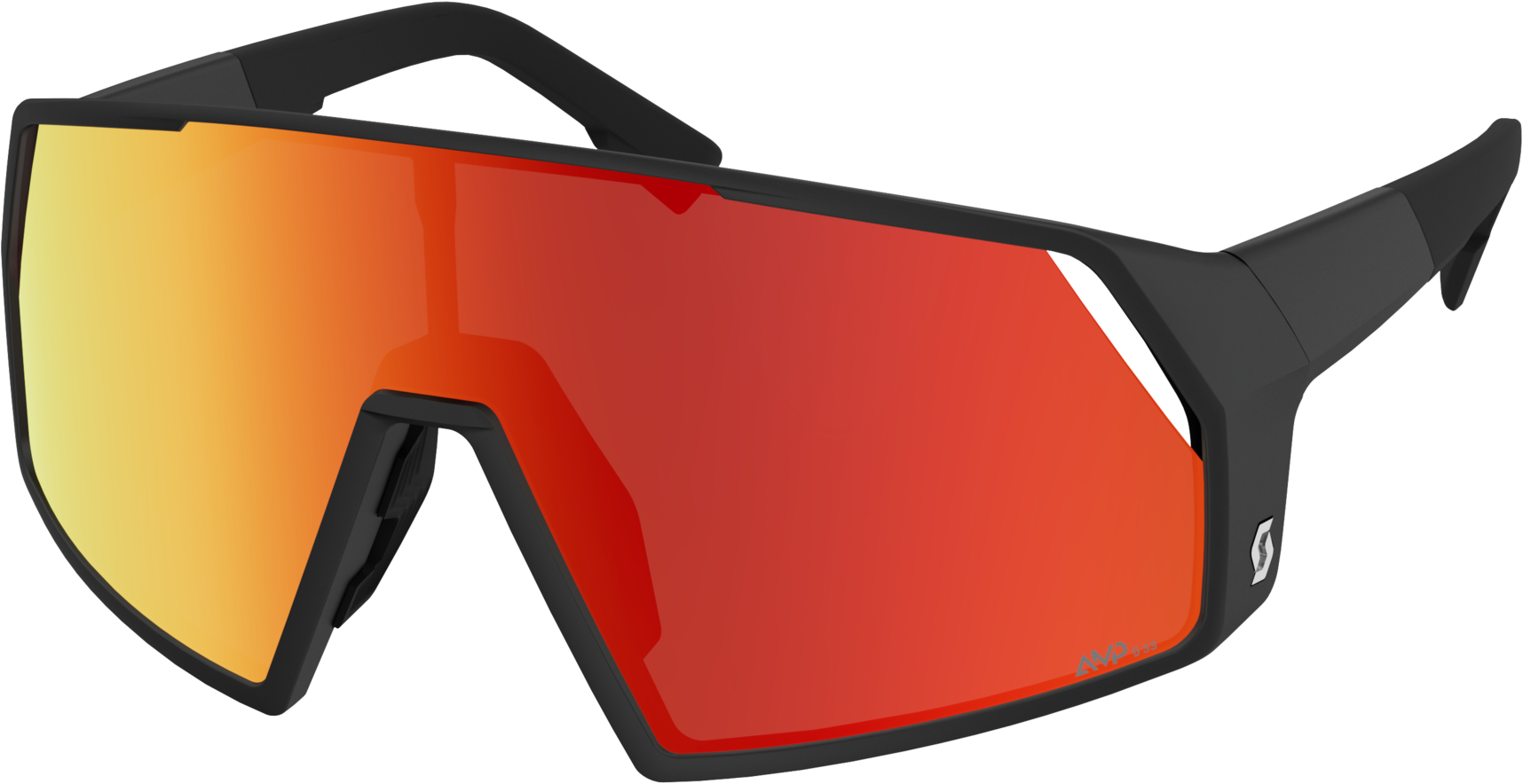 SCOTT Pro Shield - Cykelbriller - Sort/AMP Red Chrome