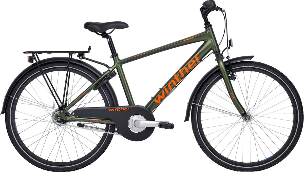Cykler - Børnecykler - Winther 300 Alu Dreng 24" 7g 2023 - Grøn