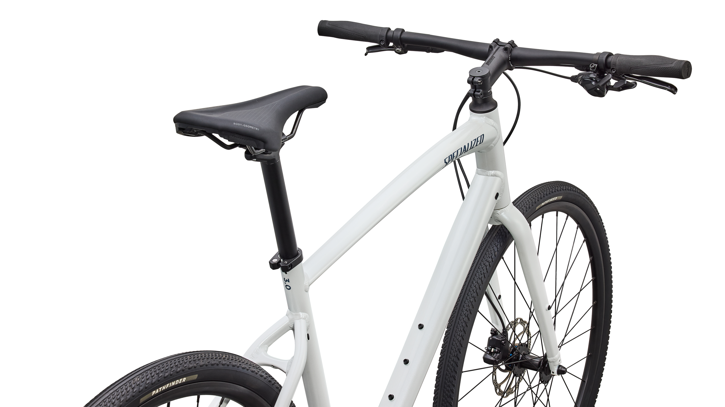 Cykler - Herrecykler - Specialized Sirrus X 3.0 2027 - Gloss Metallic White Silver / Metallic