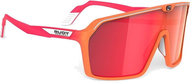 Se Rudy Project Spinshield Solbriller - Multilaser Red - Rød/Orange hos Cykelexperten.dk