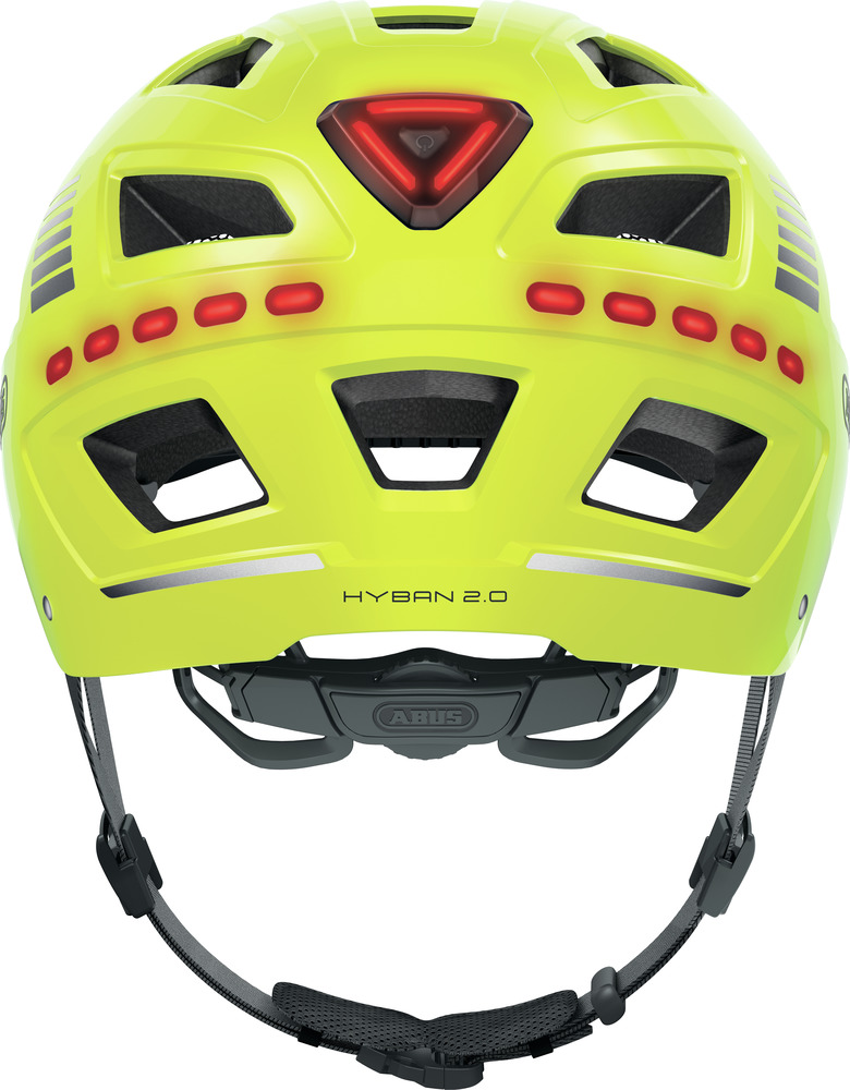 Beklædning - Cykelhjelme - Abus Hyban 2.0 m. LED lys - Gul