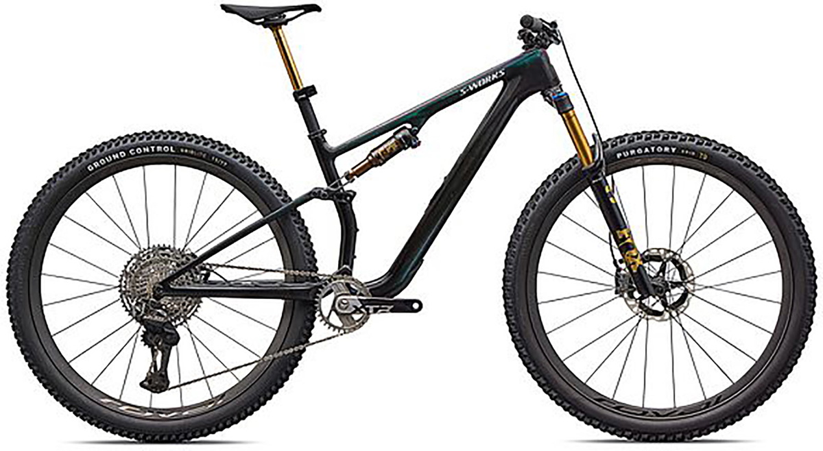 Specialized S-Works Epic 8 EVO Di2 2026 - Gloss Carbon / Green to Purple