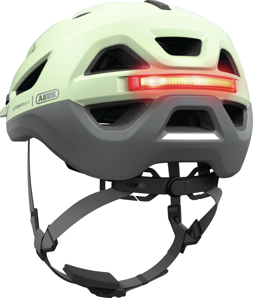 Beklædning - Cykelhjelme - Abus Hjelm Urban-I 4.0 ACE m. LED - Pistacchio Green