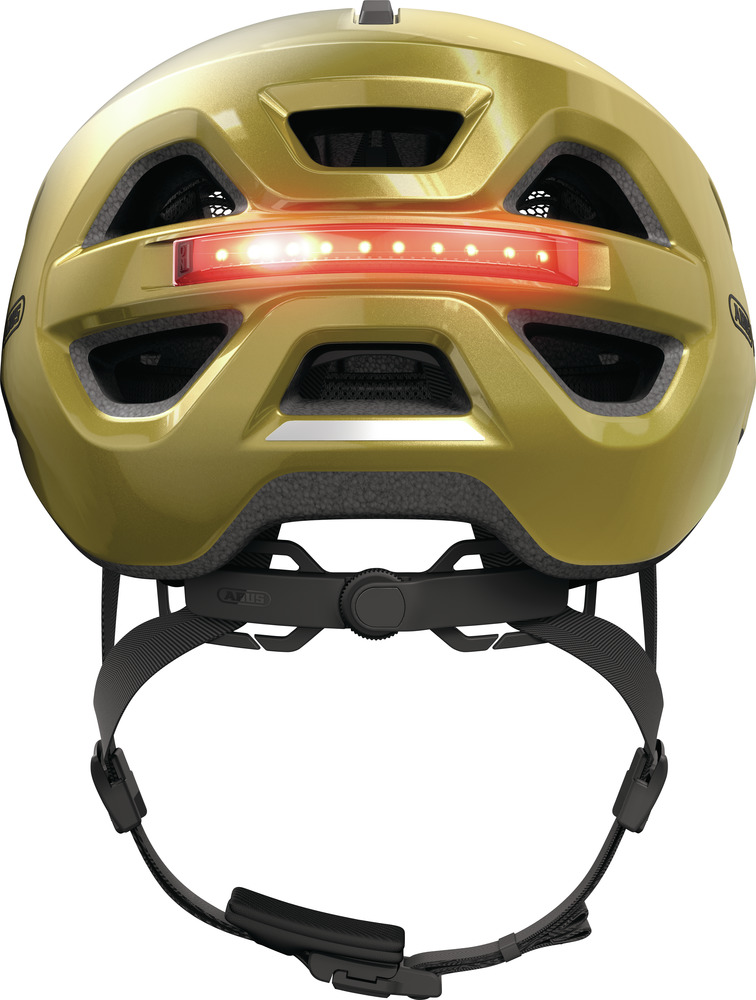 Beklædning - Cykelhjelme - Abus Hjelm Urban-I 4.0 m. LED - Honey Yellow