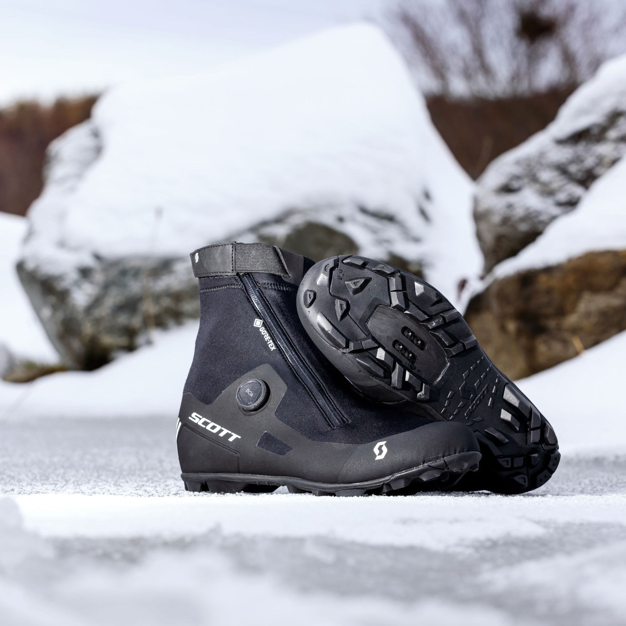 Beklædning - Cykelsko - Scott MTB Heater Gore-Tex Vinter Cykelsko - Sort