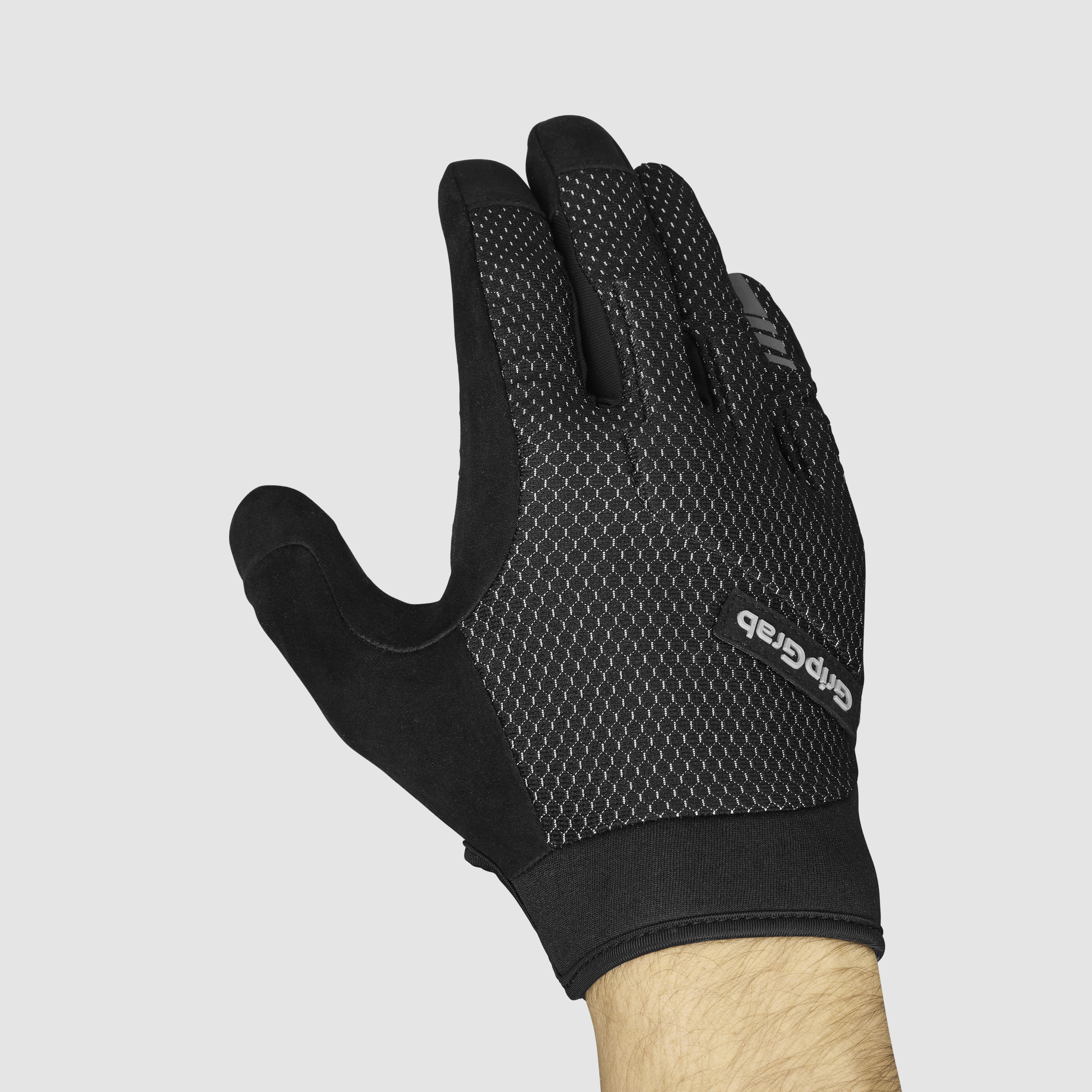 Beklædning - Cykelhandsker - GripGrab Descent Guarded Langfingret Sommerhandsker - Black