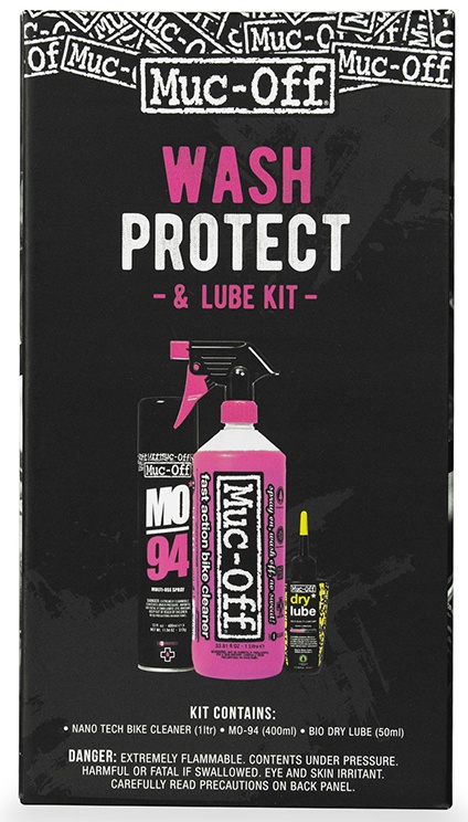 Billede af Muc-Off Wash, Protect and Dry Lube Kit (Vask, Olie & Beskyttelse)