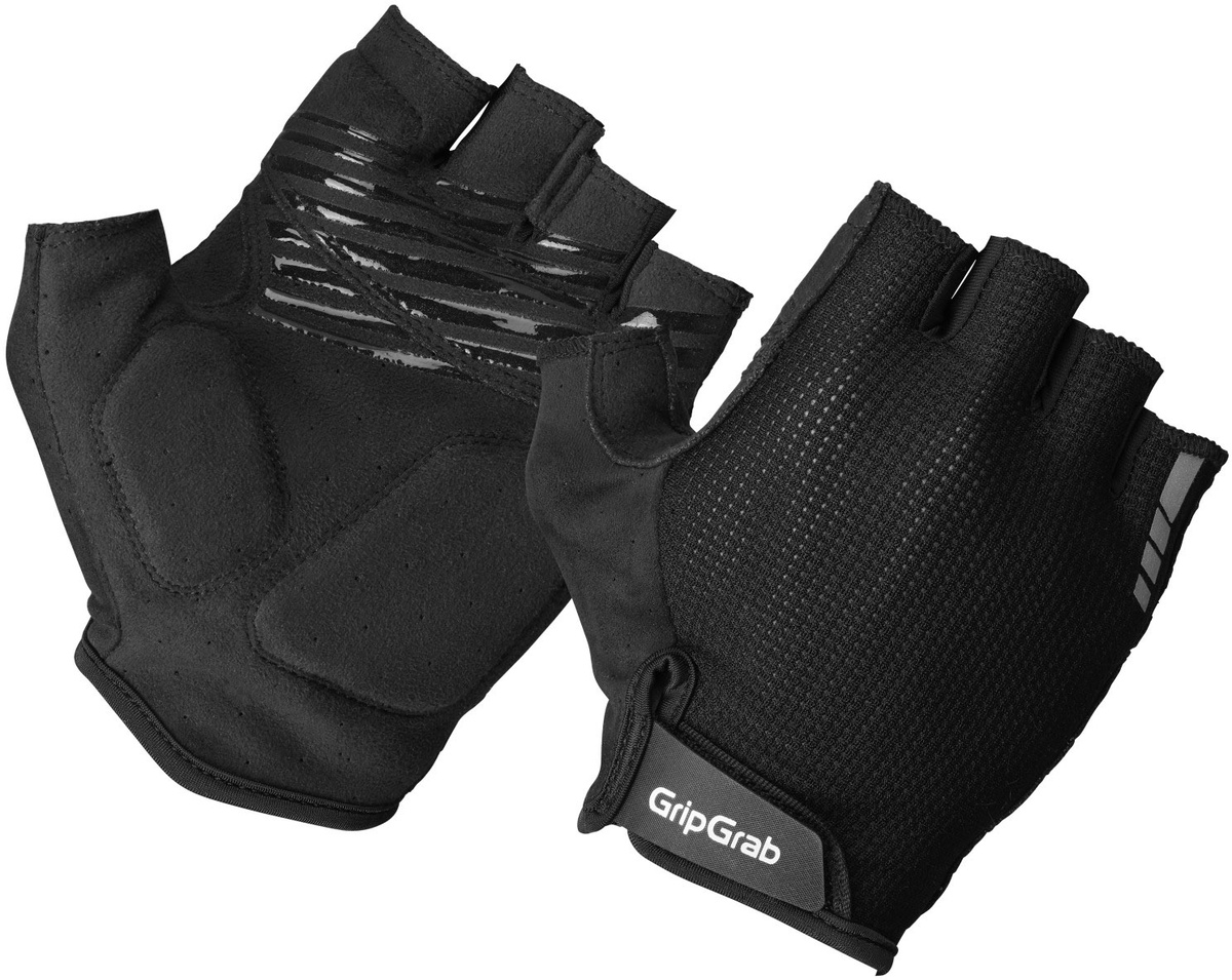 GripGrab EXPLR Polstret Kortfingret Sommerhandsker - Black