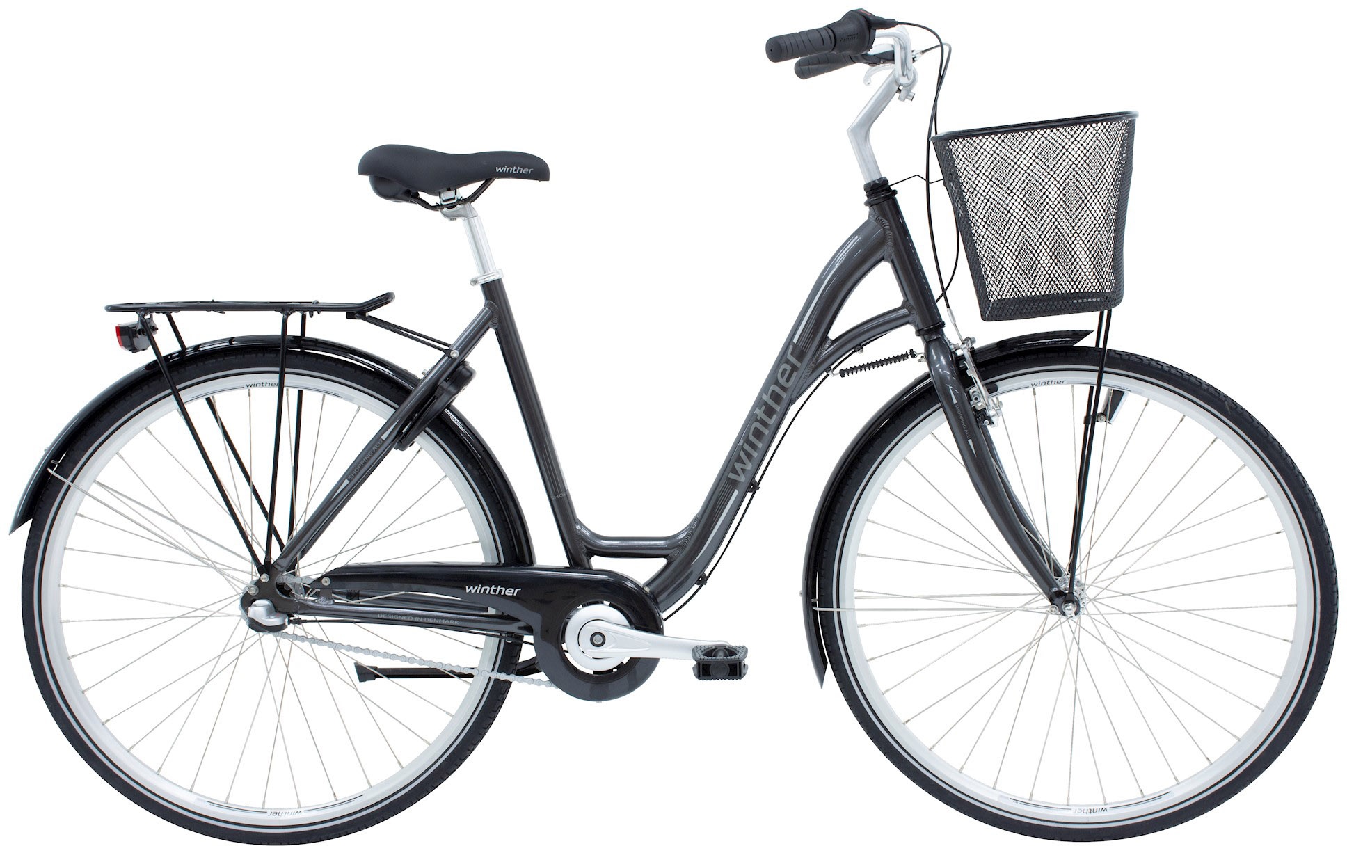 Cykler - Damecykler - Winther Shopping Alu Dame 3g 2023 - Grå