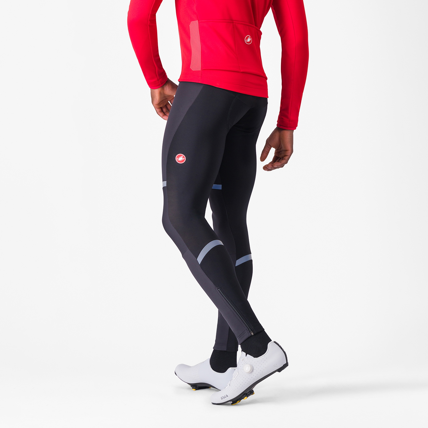 Beklædning - Cykelbukser - Castelli POLARE 4 BIBTIGHT - Black