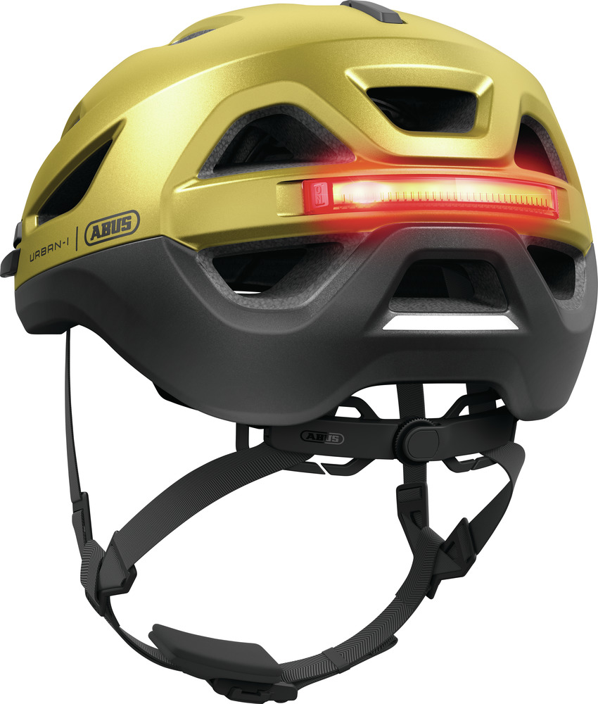Beklædning - Cykelhjelme - Abus Hjelm Urban-I 4.0 ACE m. LED - Honey Yellow