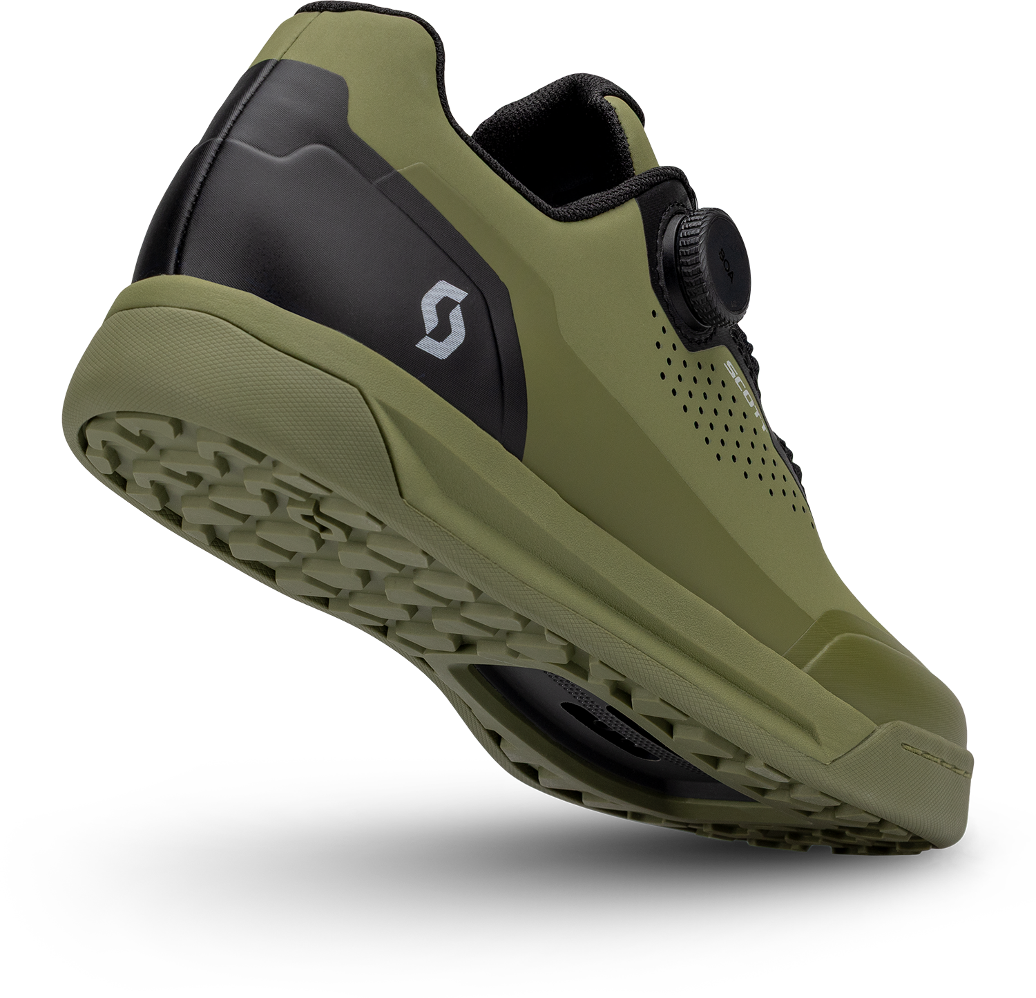 Beklædning - Cykelsko - Scott MTB Volt Evo Clip BOA SPD Sko - Olive Green