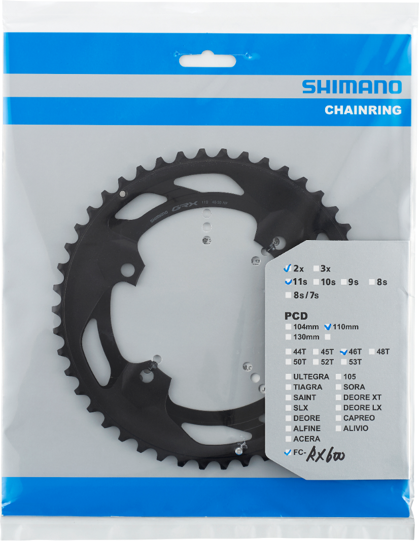 Shimano Klinge 46T FC-RX600 110mm GRX 11 Speed