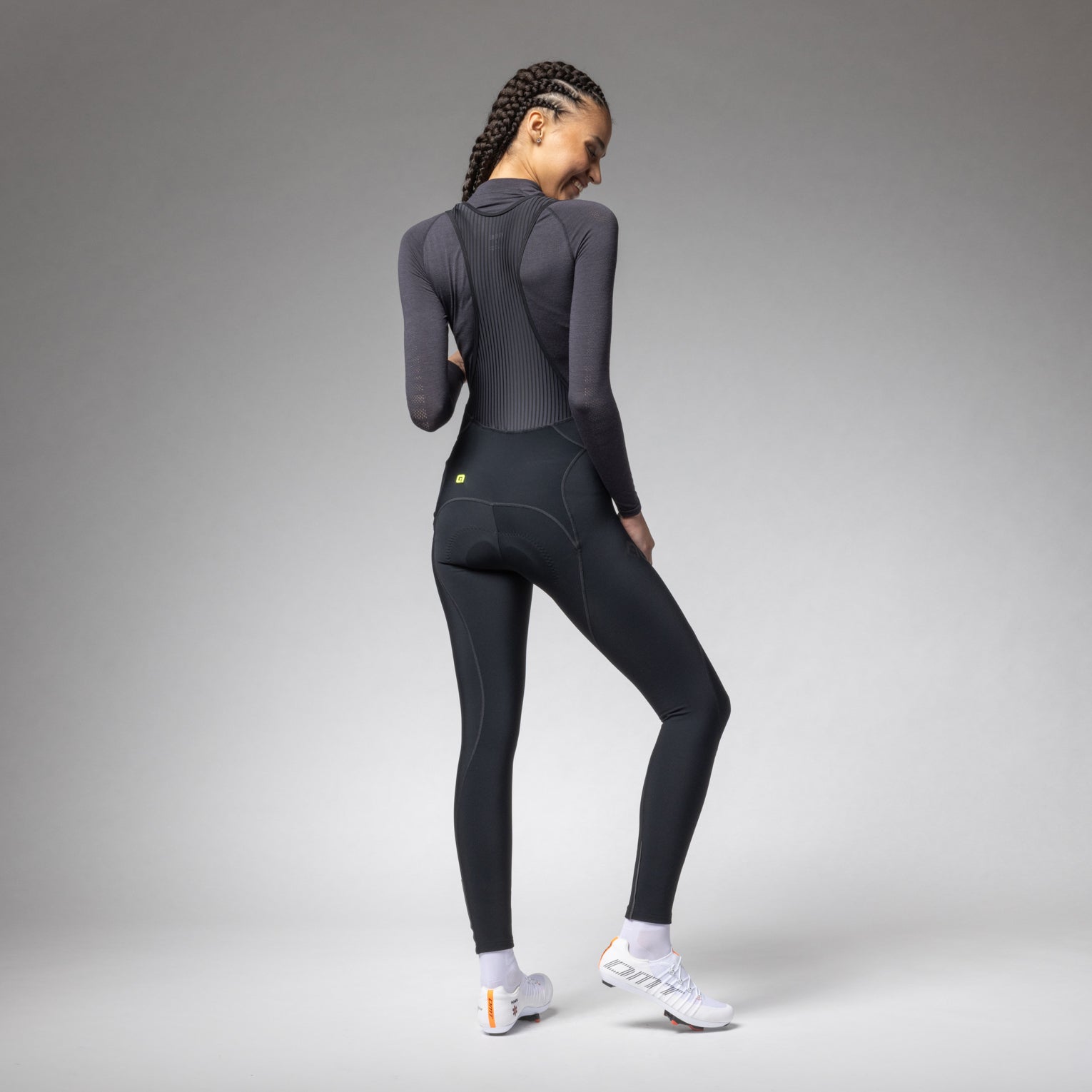 Beklædning - Cykelbukser - Alé WINTER CALZAM. CB DONNA Women's Bibtights - Nero/Black