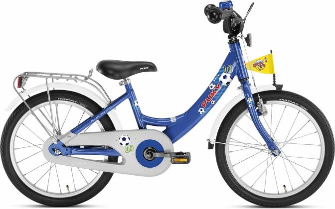 Cykler - Børnecykler - PUKY ZL 18" Alu Drengecykel, Blå Fodbold