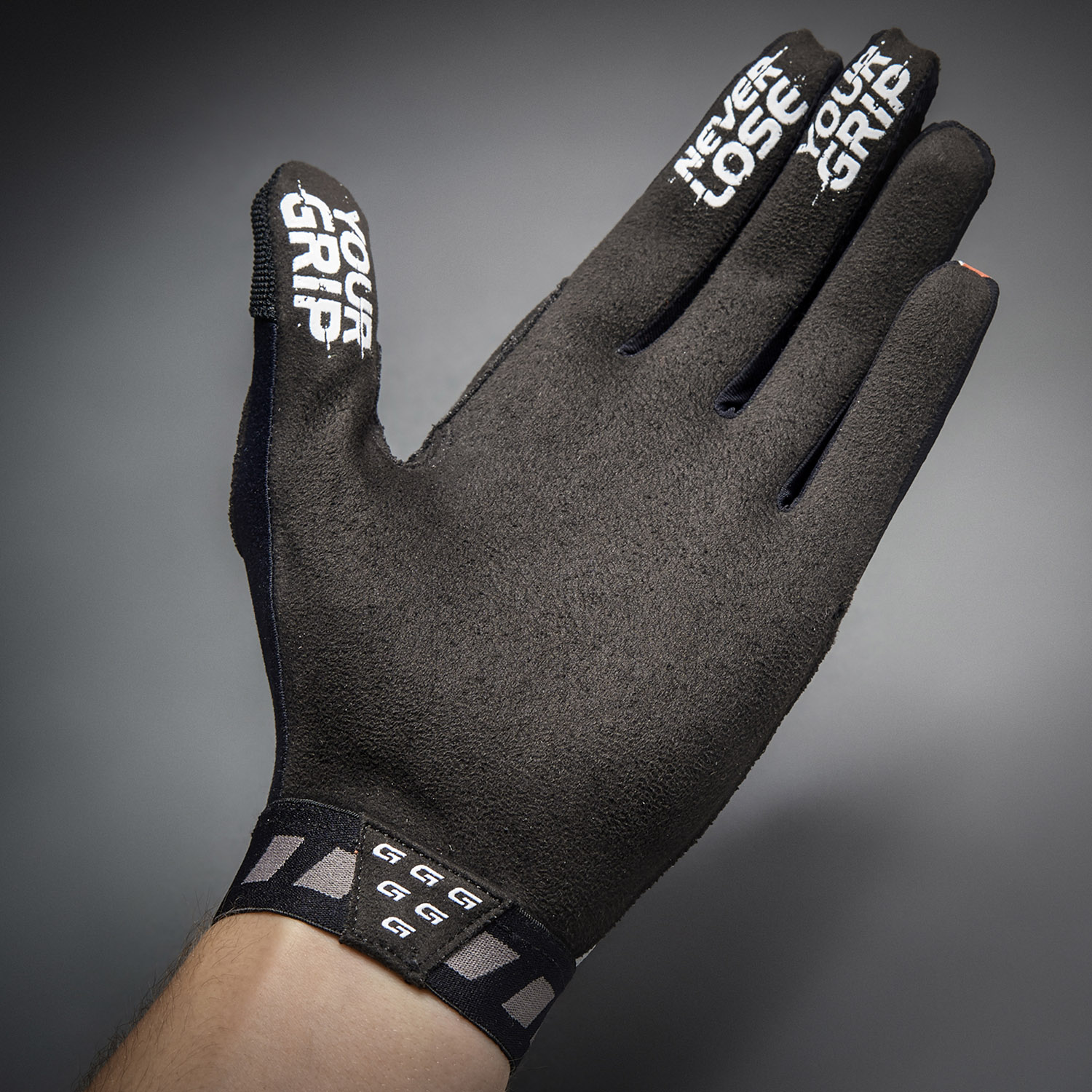 Beklædning - Cykelhandsker - GripGrab Vertical InsideGrip™ Langfingret Handske - Sort