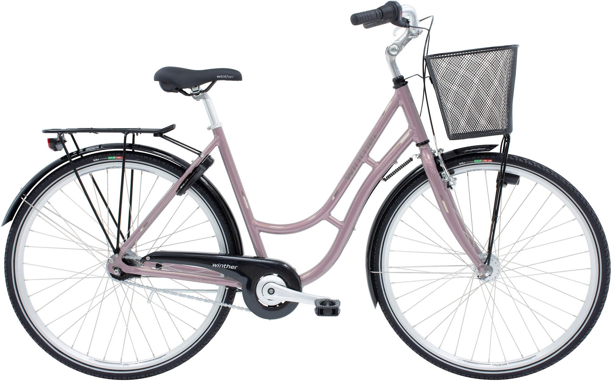 Cykler - Damecykler - Winther Shopping Classic Dame 7g 2023 - Lyserød