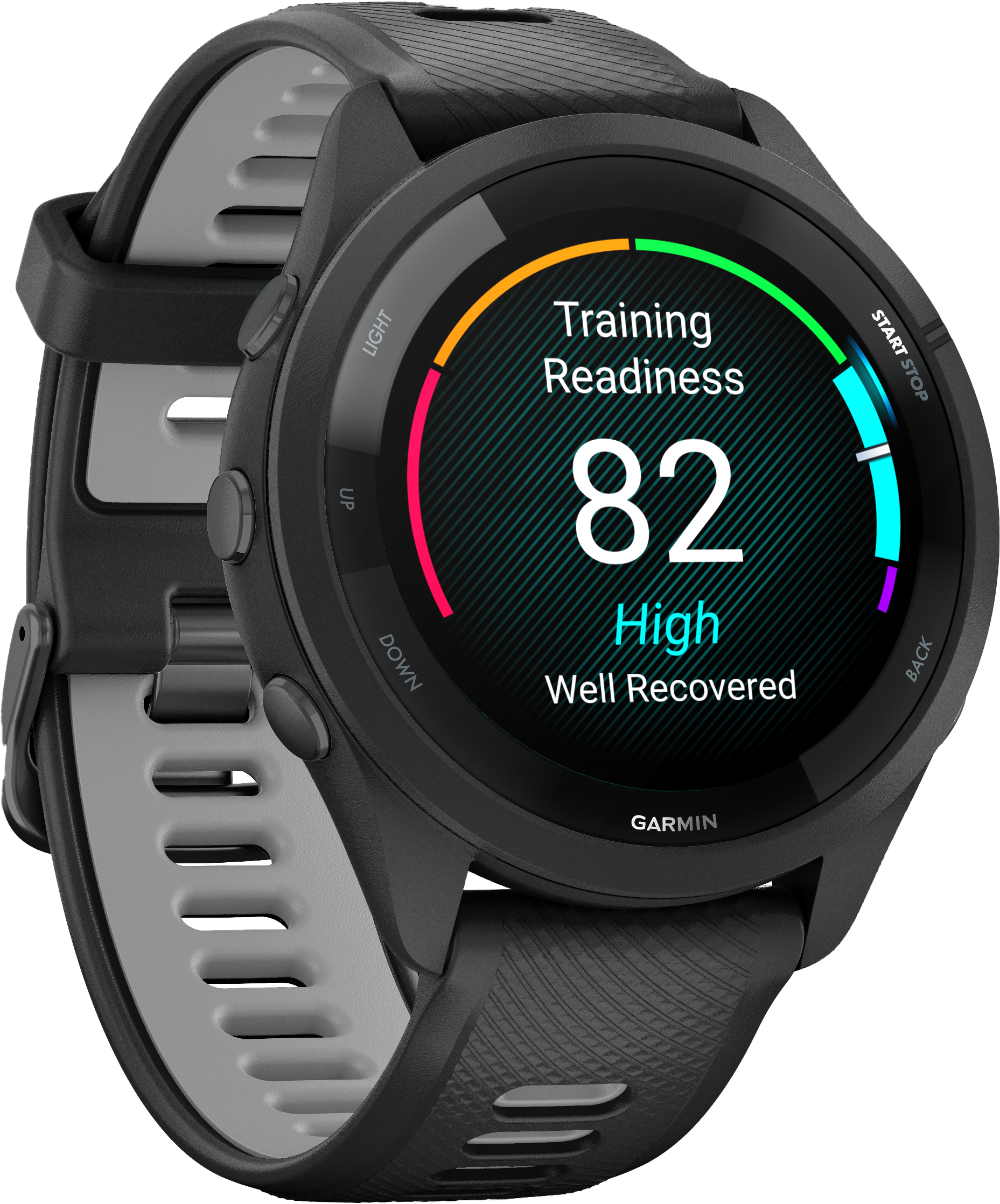 Garmin Forerunner 265 Music - Sort Powder
