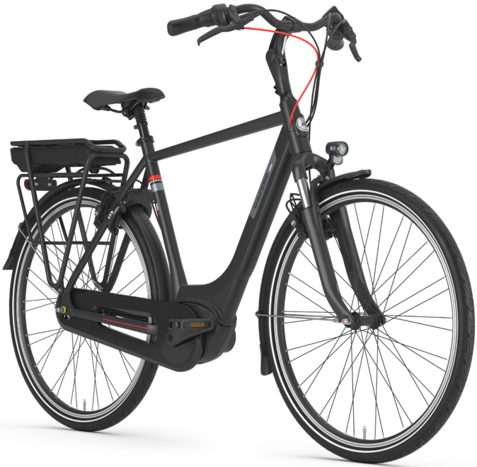 Cykler - Elcykler - Gazelle Paris C7+ HMB Herre 7g 2022 - sort