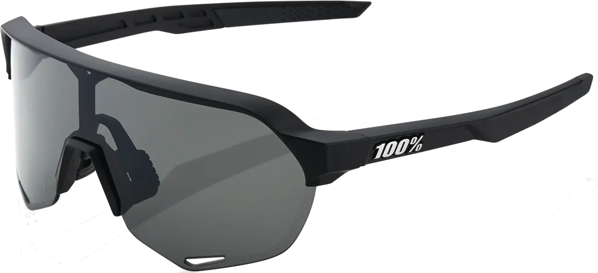 100% S2 - Soft Tact Black - Smoke Lens - OS