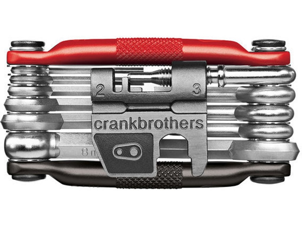 Se Crankbrothers Multi-tool M17 - Black/Red hos Cykelexperten.dk